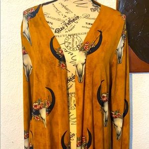 Beautiful bull skull duster M